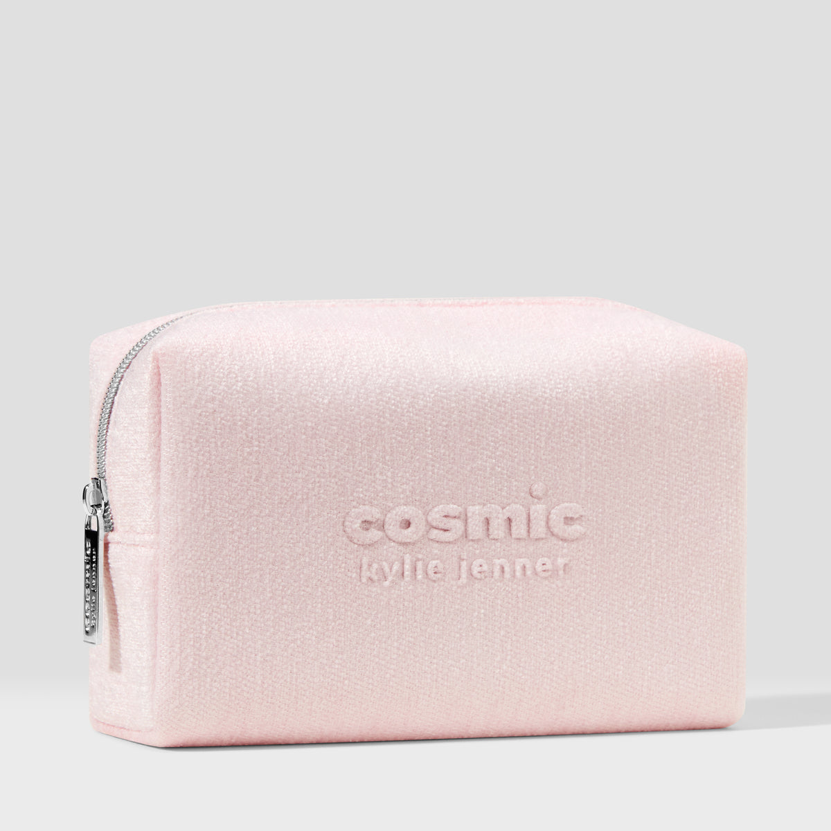 Cosmic Pink Velvet Makeup Bag