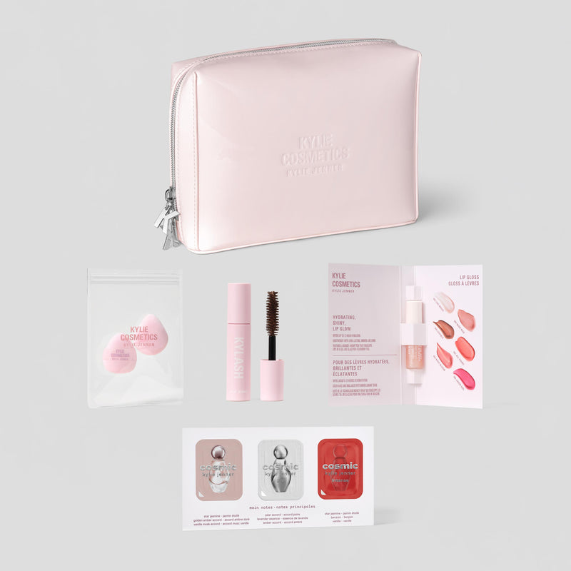 Pink Makeup Bag + Deluxe Samples