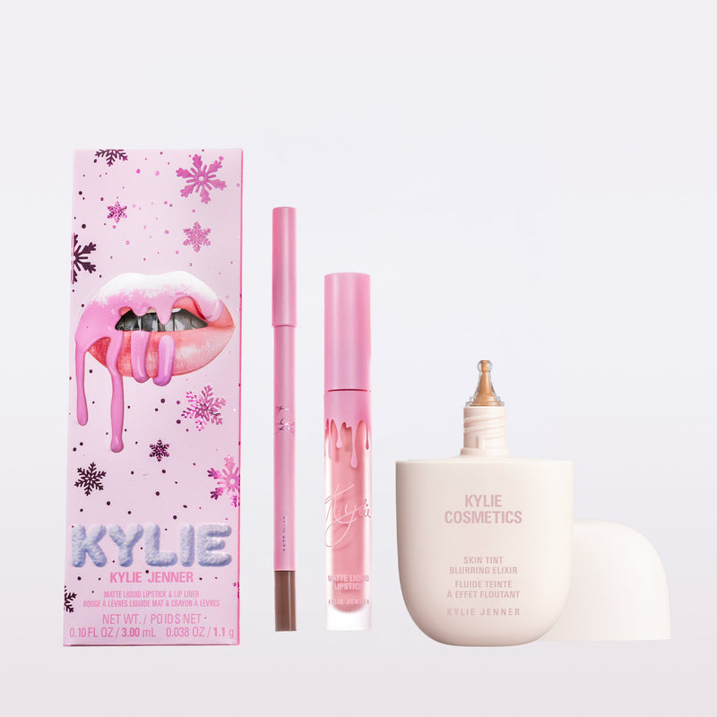 Winter Kissed Matte Lip Kit & Skin Tint Duo | <KBUN230>